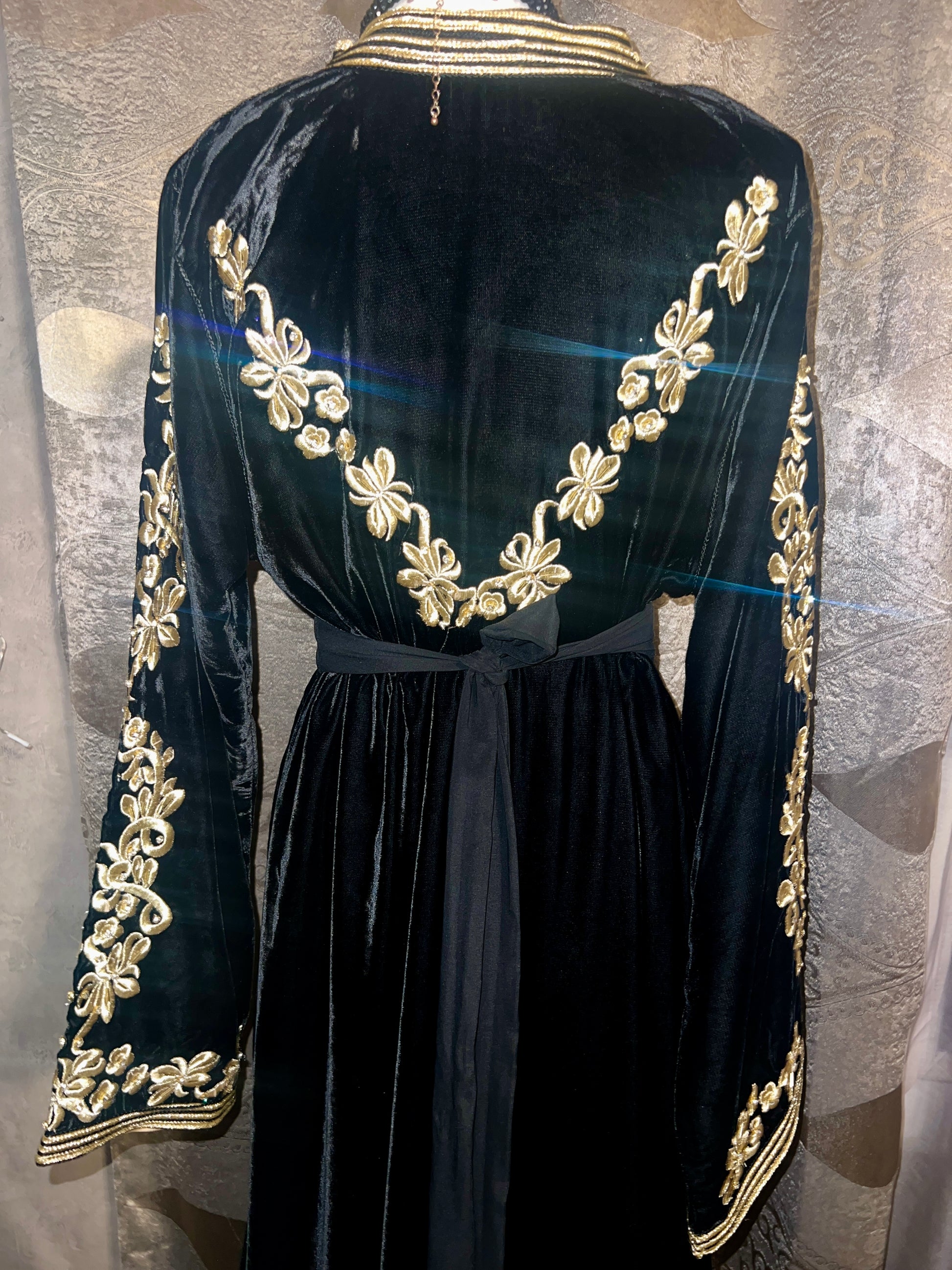 Takchita en Velours Mobra Noir