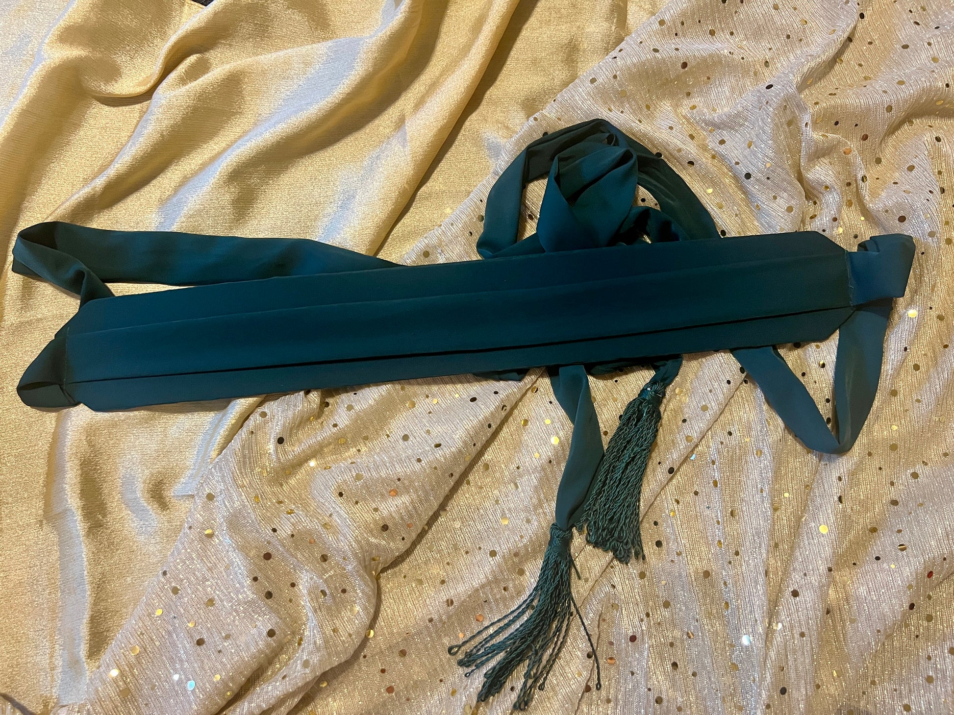 Ceinture en tissu vert