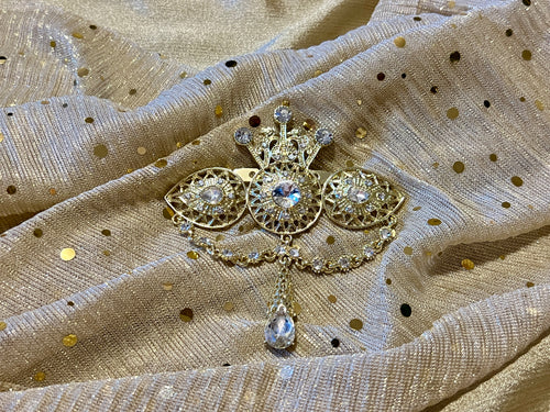 Broche doré