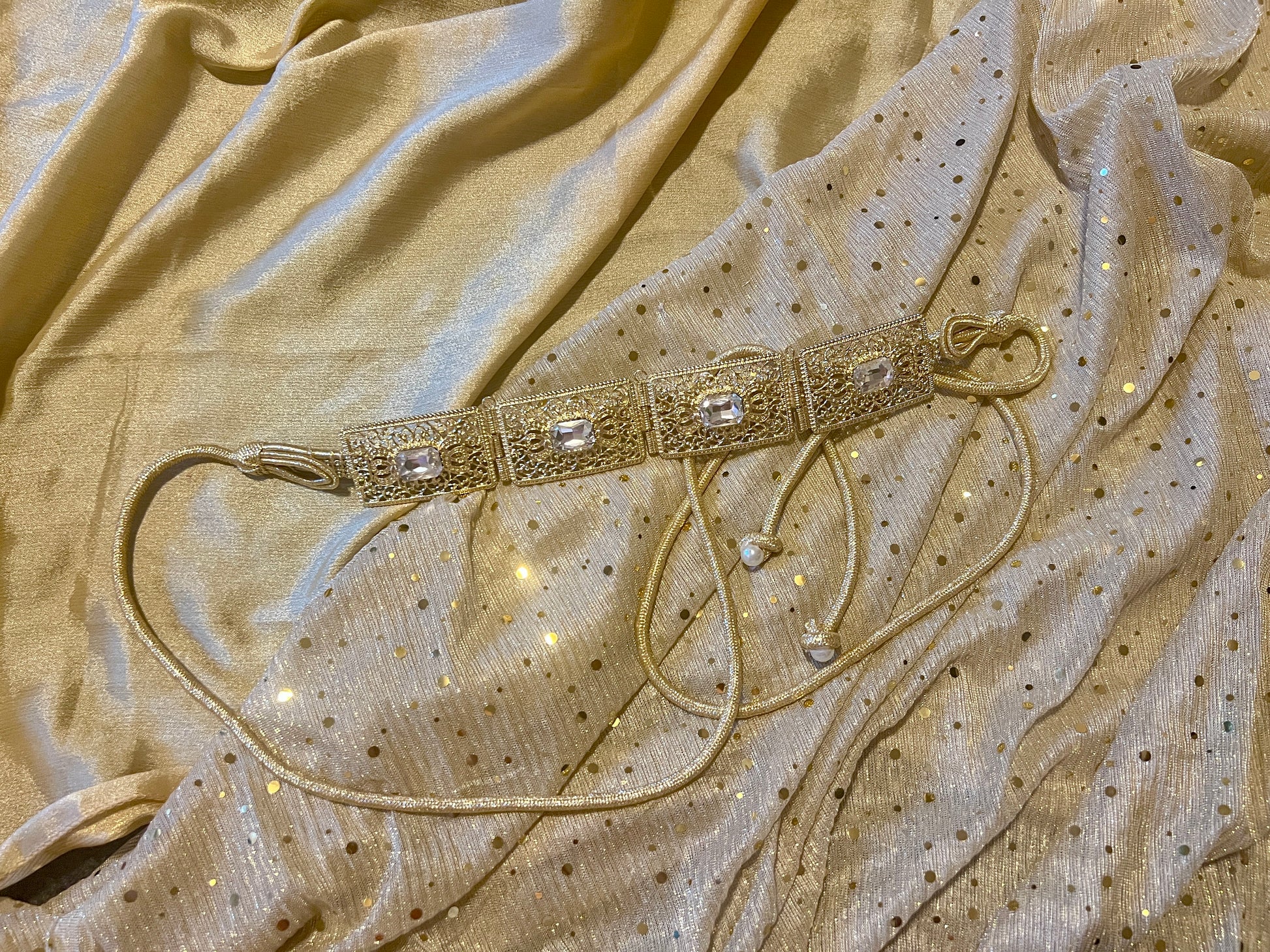 Ceinture en métal doré